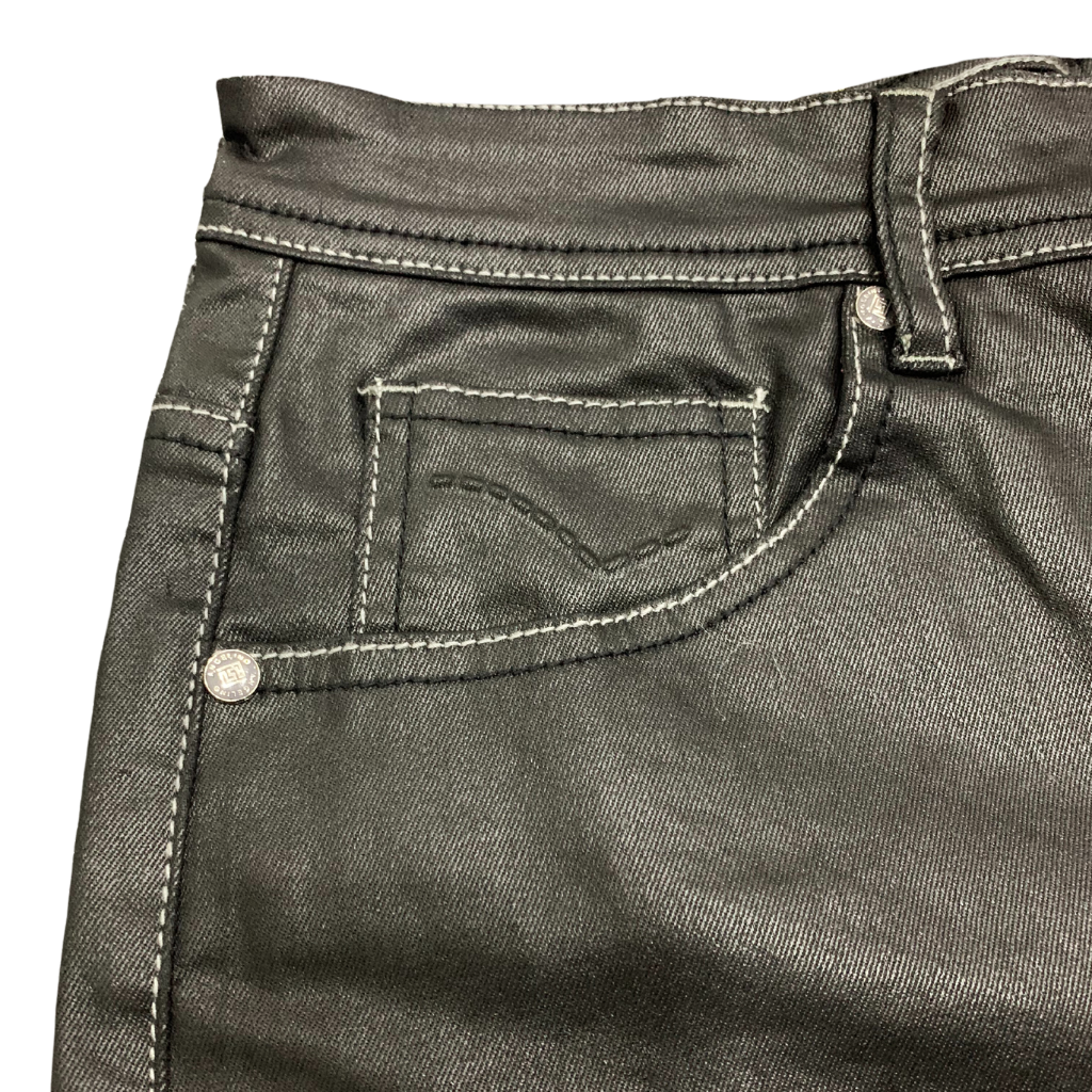 Angelino - Classic Fit - Wax Coated Black Jean -Style A18