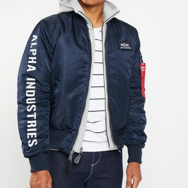 ALPHA INDUSTRIES silver XL navy L セット-