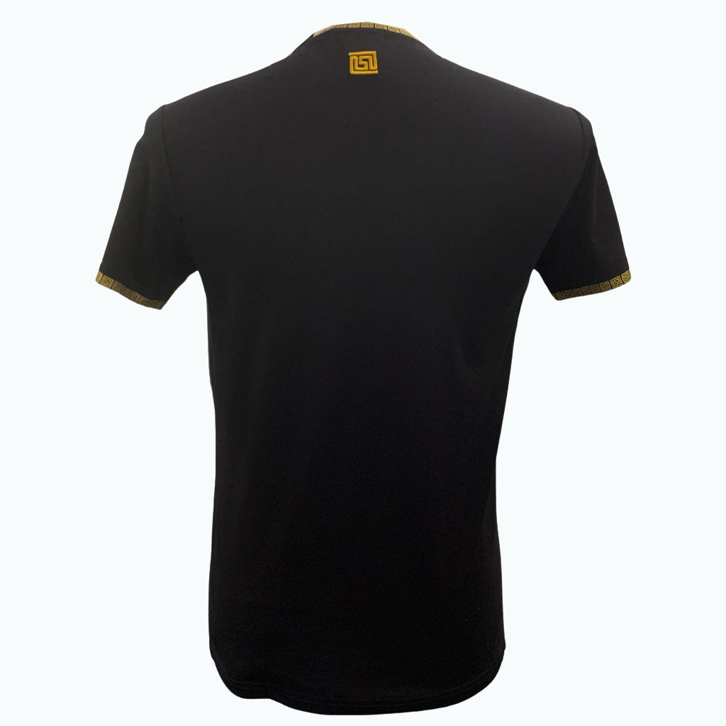 Angelino Black And Gold Ottimo Tee Shirt