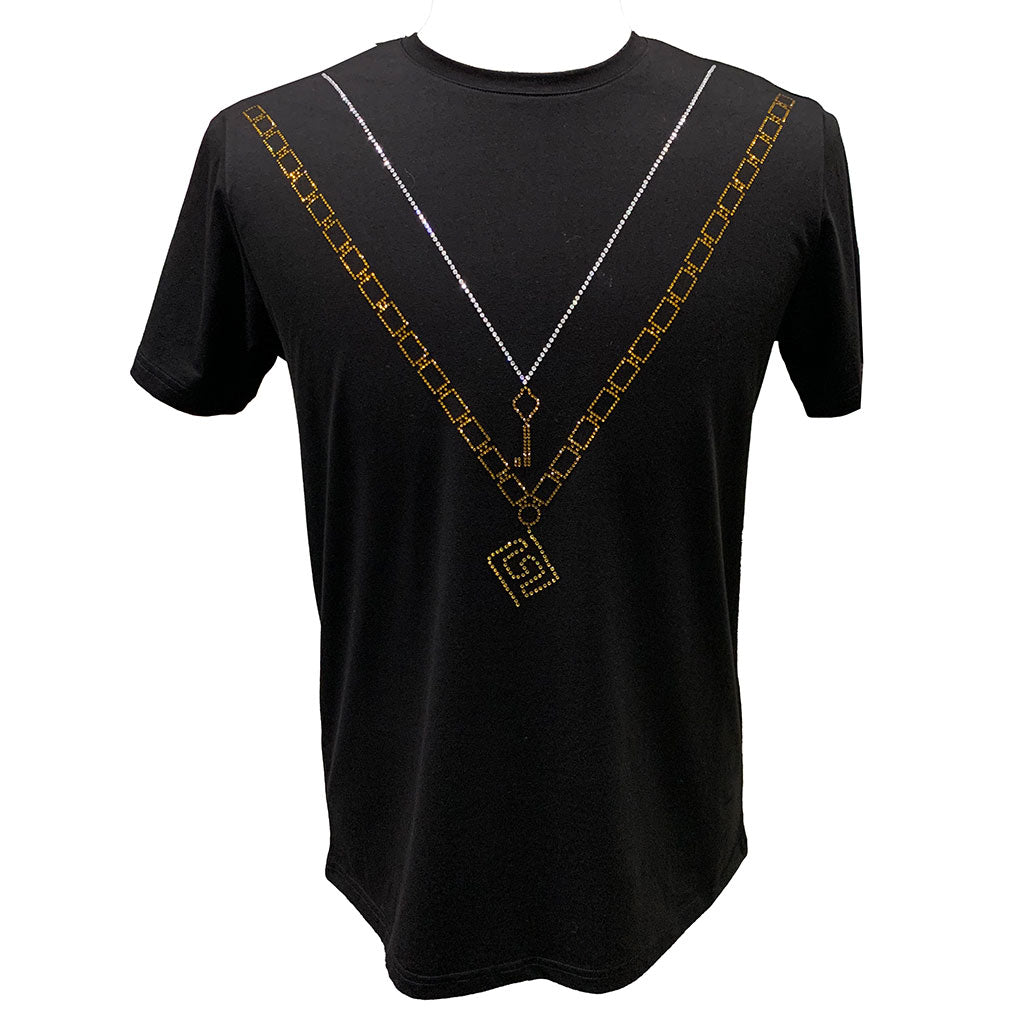 Angelino Black and Gold Chiave Tee Shirt