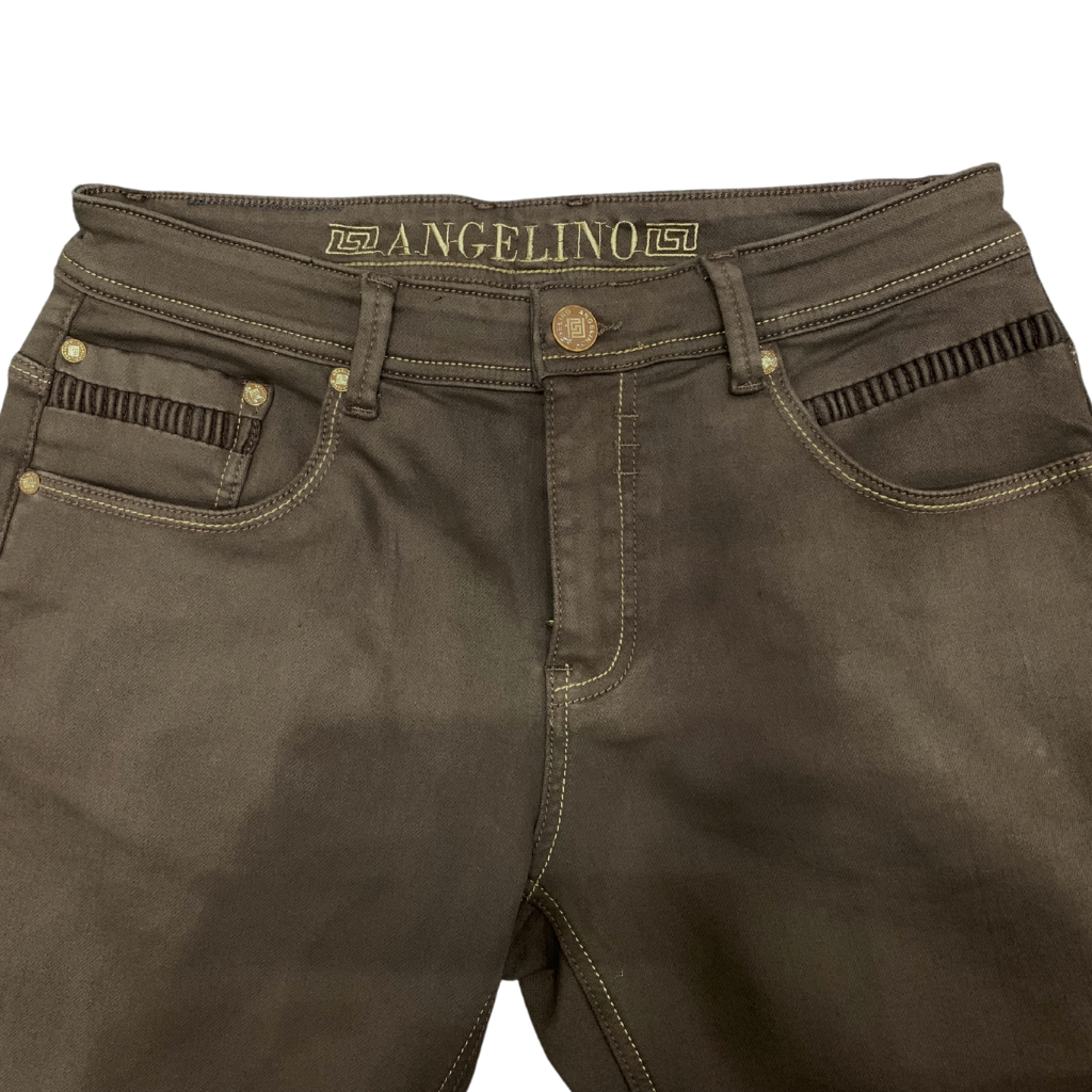 Angelino - Classic Fit - Brown Jeans -Style G18