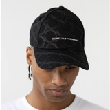 The Etorre Embroidered Peak Cap - Black