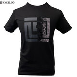 Angelino Black Mahoney Tee Shirt