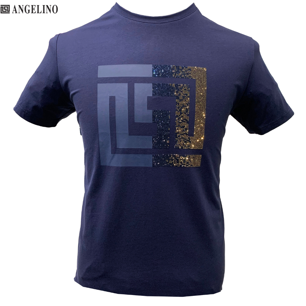 Angelino Navy Mahoney Tee Shirt