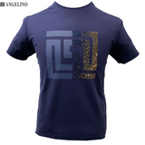 Angelino Navy Mahoney Tee Shirt