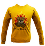 Fred Black Premium Sweater- Yellow