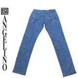 Angelino - Classic Fit -  Petrol Blue Jeans- D20