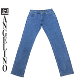 Angelino - Classic Fit -  Petrol Blue Jeans- D20