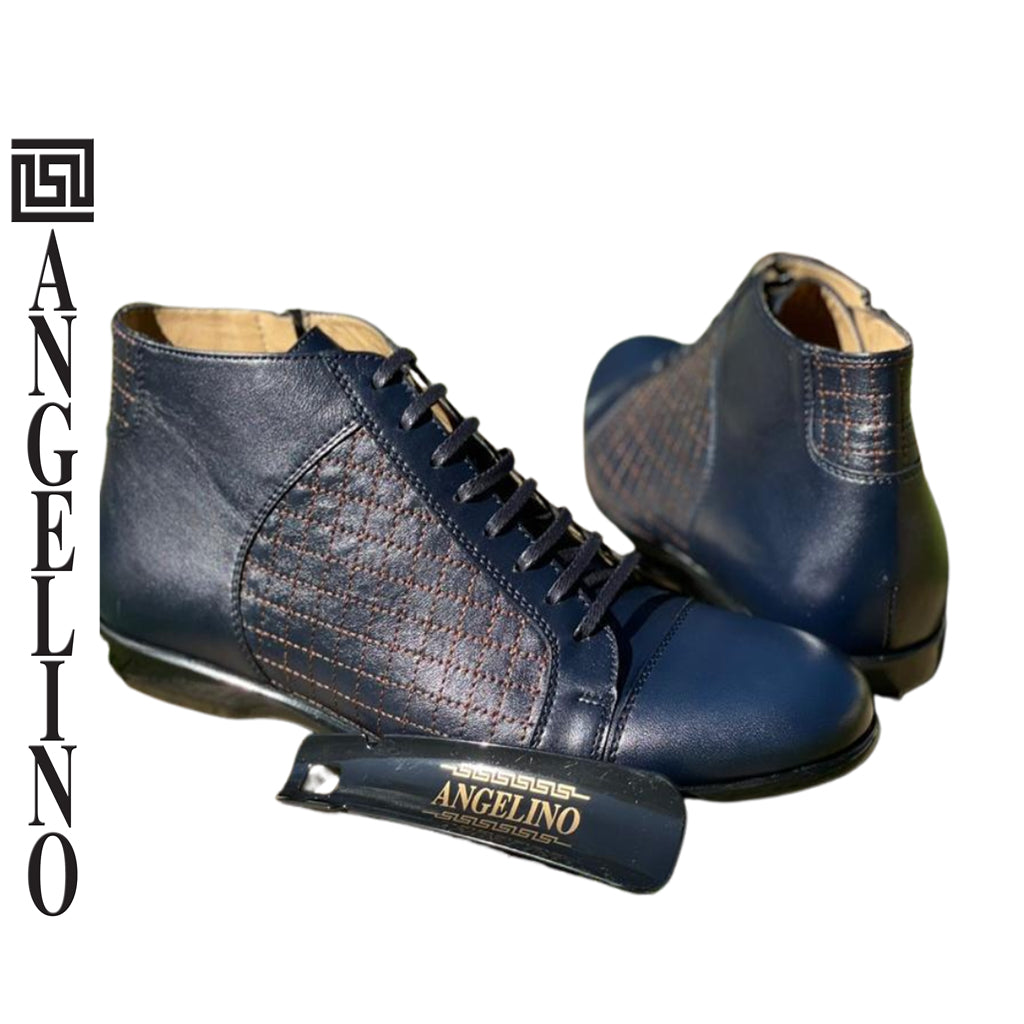 Angelino High Rise Boot  -Dark Blue Navy